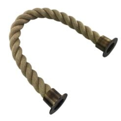 rs synthetic polyhemp barrier ropes with antique brass cup ends.jpeg