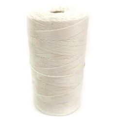 Parcel Twine - Polyester Cord Twine String 225' - Extra Strong Thick White  String Spool - Ties Easily and Securely- Packaging Rope, Lacing Cord