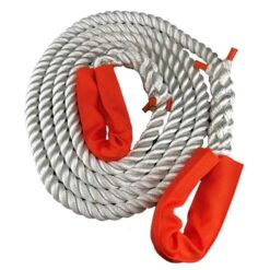 rs white 3 strand nylon recovery tow rope