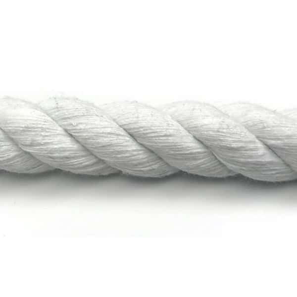 6mm Optic White Natural Cotton Rope (By The Metre) - RopeServices UK