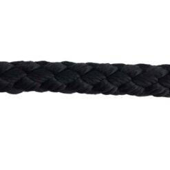 rs black braided polypropylene rope 1