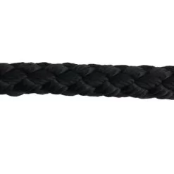 rs black braided polypropylene rope 1