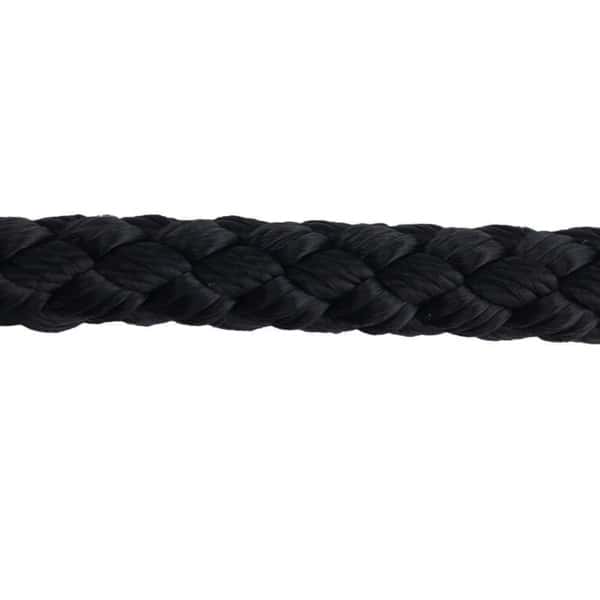 8mm Black Braided Polypropylene Rope (By The Metre) - RopeServices UK