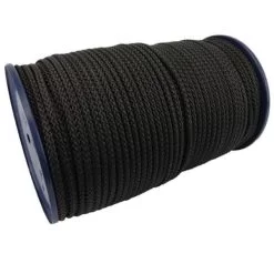 rs black braided polypropylene rope 3