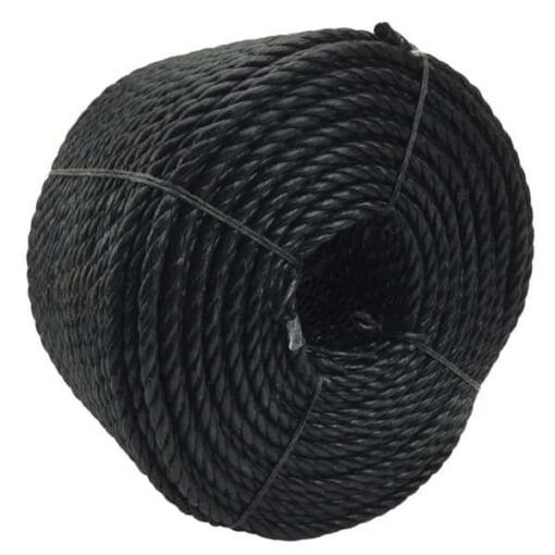 rs black polypropylene rope 2