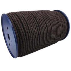6mm Brown Braided Polypropylene Rope (By The Metre) - RopeServices UK