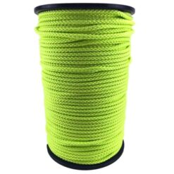 rs fluorescent yellow braided polypropylene rope 2