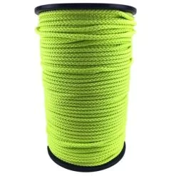 rs fluorescent yellow braided polypropylene rope 2