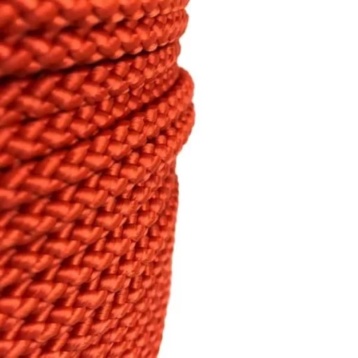 rs orange braided polypropylene rope 4