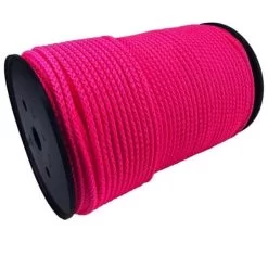 rs pink braided polypropylene rope 3