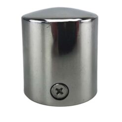 rs polished chrome decking rope fitting cap end 1