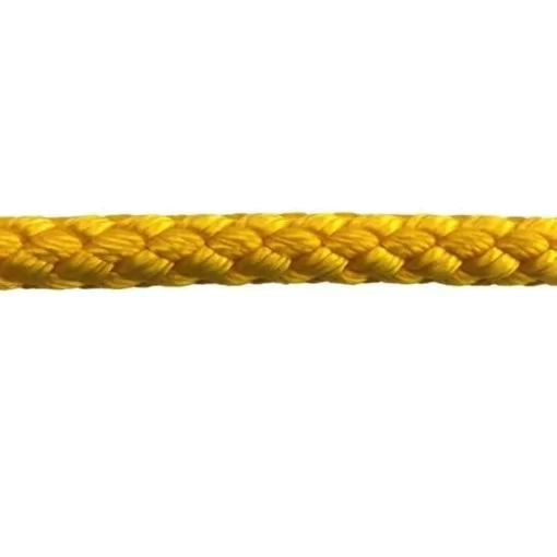 rs yellow braided polypropylene rope 1