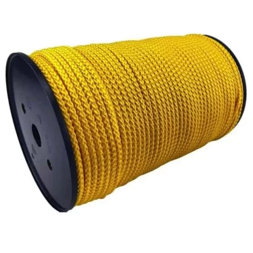 rs yellow braided polypropylene rope 3