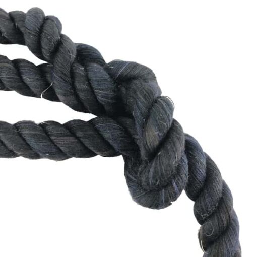 rs black natural cotton plain rope halter 5