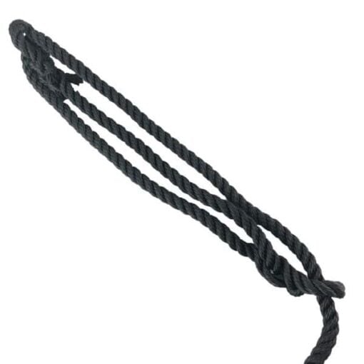 rs black nylon plain rope halter 3