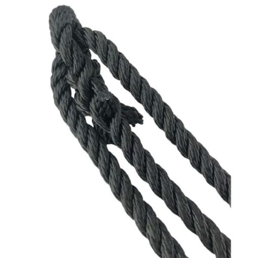 rs black nylon plain rope halter 4