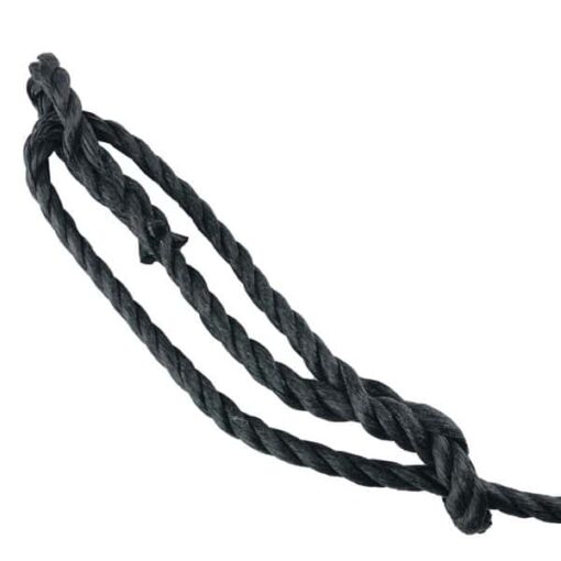 rs black polypropylene plain rope halter 3