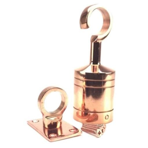 rs copper bronze decking rope fitting hook and eye plate 5