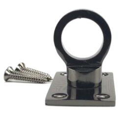 rs gun metal black decking rope fitting eye plate 3