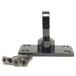 rs gun metal black decking rope fitting eye plate 4