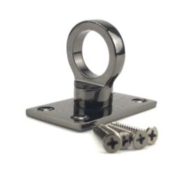 rs gun metal black decking rope fitting eye plate 5