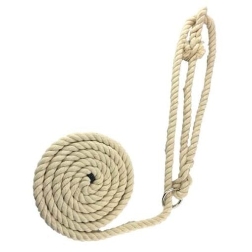 rs natural cotton ringed rope halter 2