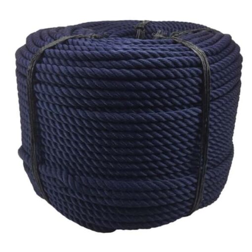 rs navy blue 3 strand nylon rope 2