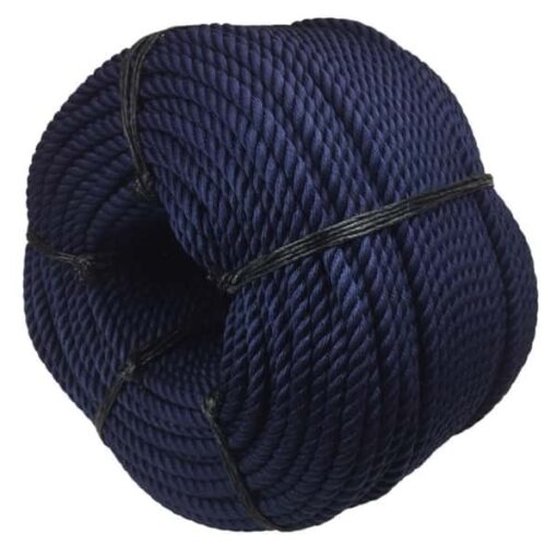 rs navy blue 3 strand nylon rope 3