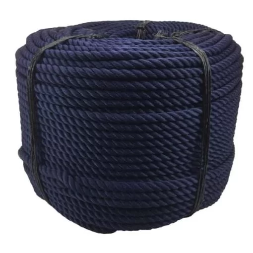 rs navy blue 3 strand nylon rope 4