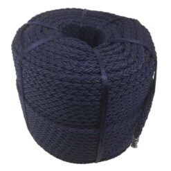 24mm Navy Blue Nylon 8 Strand Rope (By The Metre) - RopeServices UK