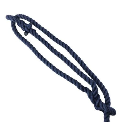 rs navy blue nylon plain rope halter 3