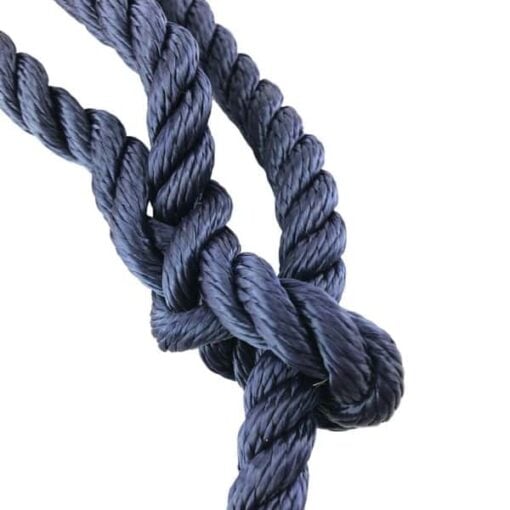 rs navy blue nylon plain rope halter 5