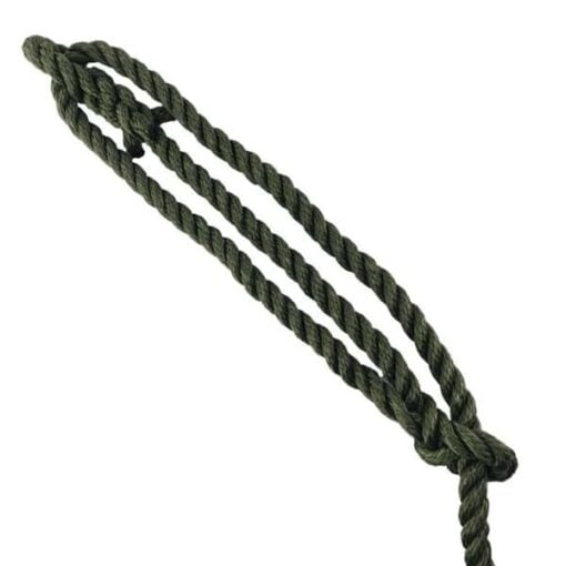 rs olive softline plain rope halter 3