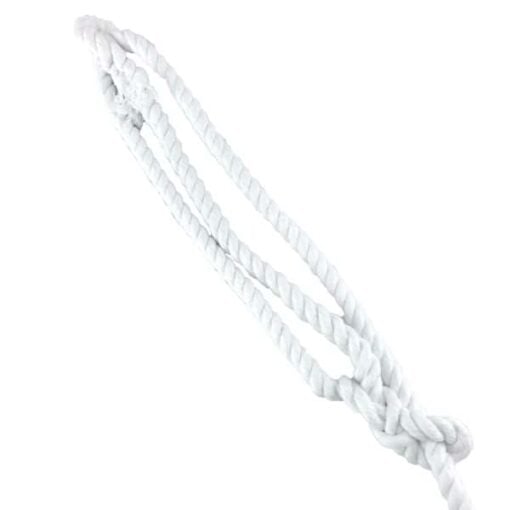 rs optic white natural cotton plain rope halter 3