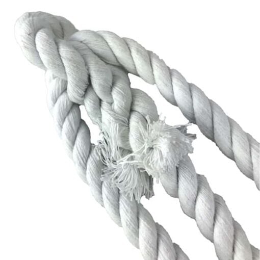 rs optic white natural cotton plain rope halter 4