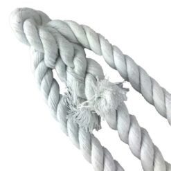 rs optic white natural cotton ringed rope halter 4