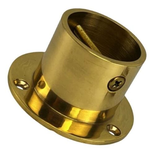 rs polished brass decking rope fitting cup end 4