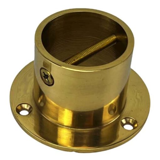 rs polished brass decking rope fitting cup end 5