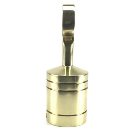 rs polished brass decking rope fitting hook and eye plate 2 1