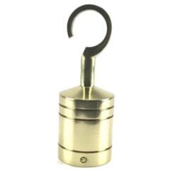 rs polished brass decking rope fitting hook and eye plate 3 1