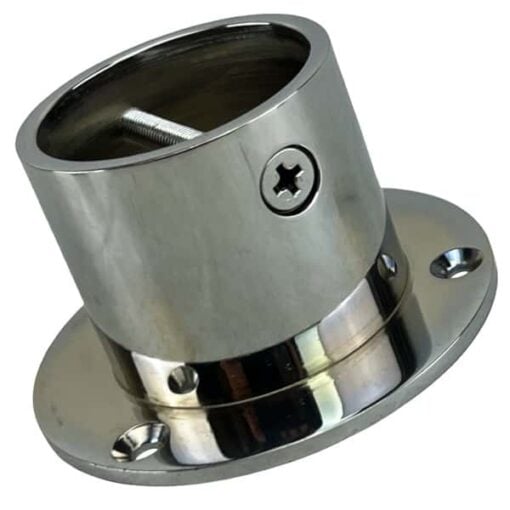 rs polished chrome decking rope fitting cup end 5