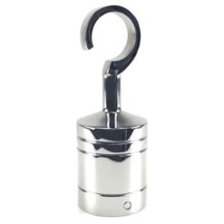 rs polished chrome decking rope fitting hook and eye plate 5 1