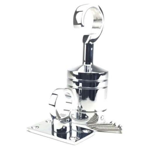 rs polished chrome decking rope fitting hook and eye plate 5