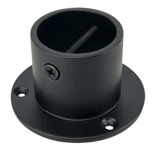 rs powder coated black decking rope fitting cup end 3