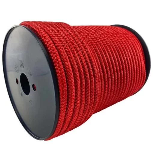 rs red double braided polyester 2