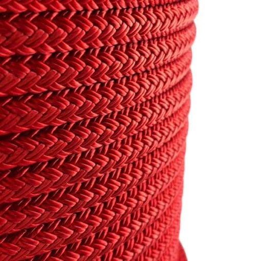 rs red double braided polyester 4