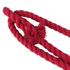 rs red natural cotton plain rope halter 4