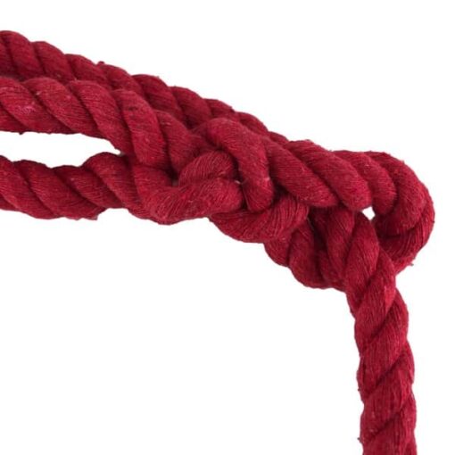 rs red natural cotton plain rope halter 5