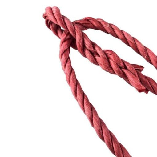 rs red polypropylene plain rope halter 4