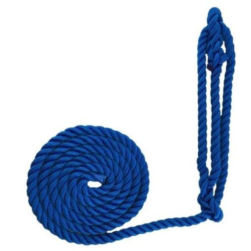 rs royal blue softline plain rope halter 2